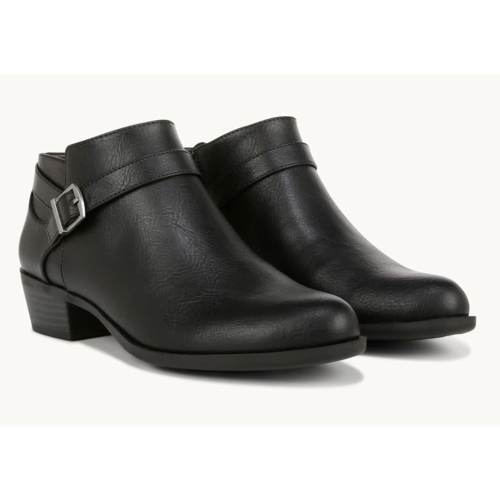 Life Stride Alexader Velocity With Memory Foam Side Zip‎ Black Bootie Size 9 Med